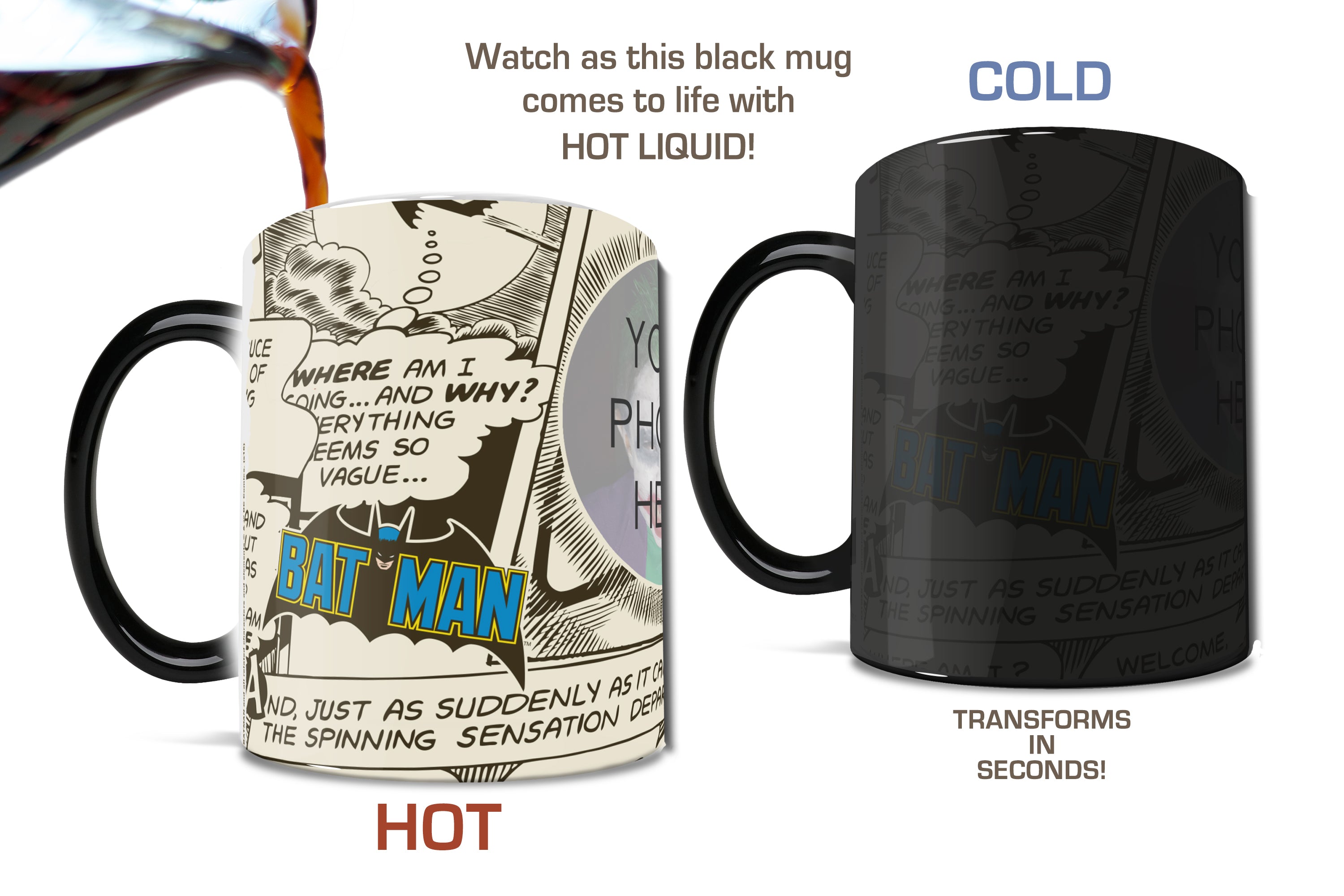 DC Comics (Batman Comics - Add Your Image!) Morphing Mugs® Heat-Sensitive Mug